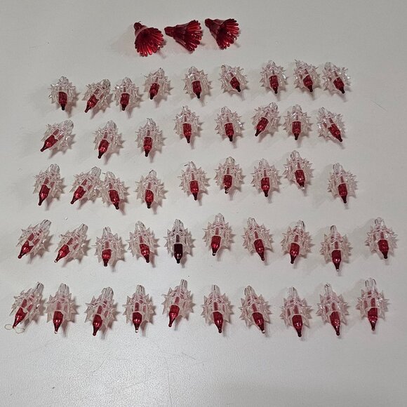 Atomic Stars Christmas Light Covers 49 pc vintage acrylic cosmic star 1970s - Picture 8 of 8